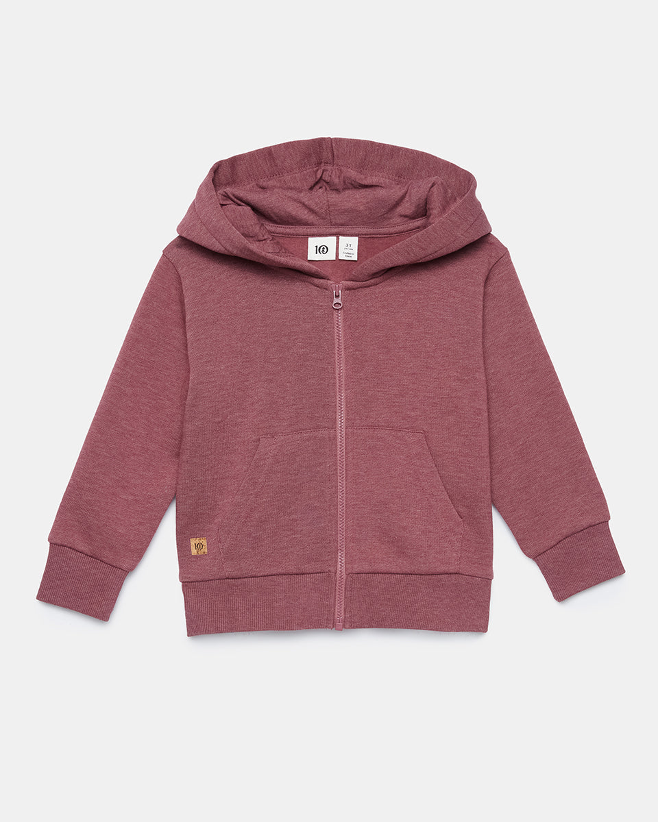 Sustainable Recycled Organic Kids Treefleece Zip-up Hoodie