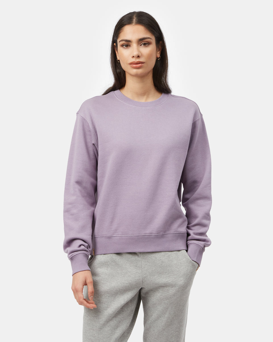 Eco - friendly Cozy TreeFleece Boyfriend - style Crew Sweatshirt