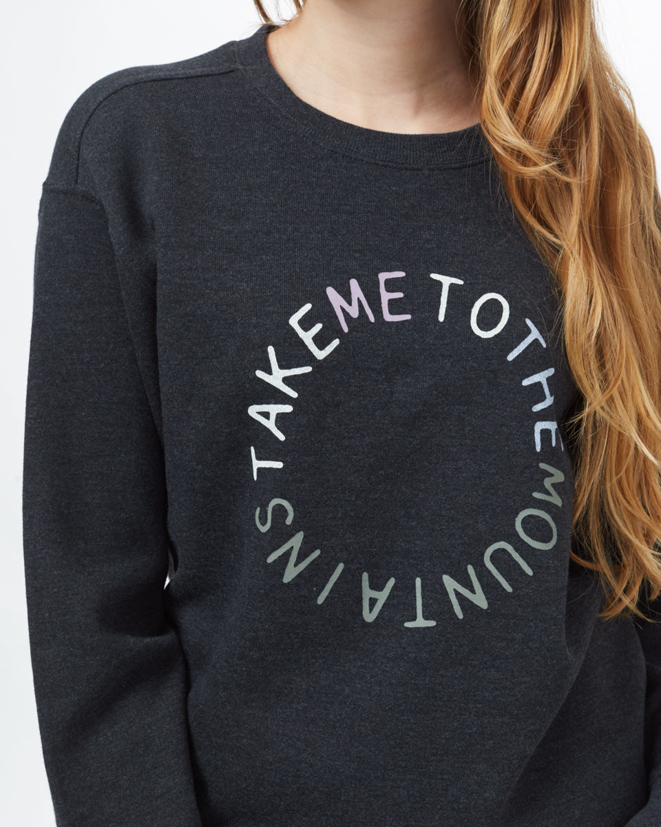 Sustainable Organic Cotton & Recycled Polyester Longsleeve Crew for Mountain Adventures