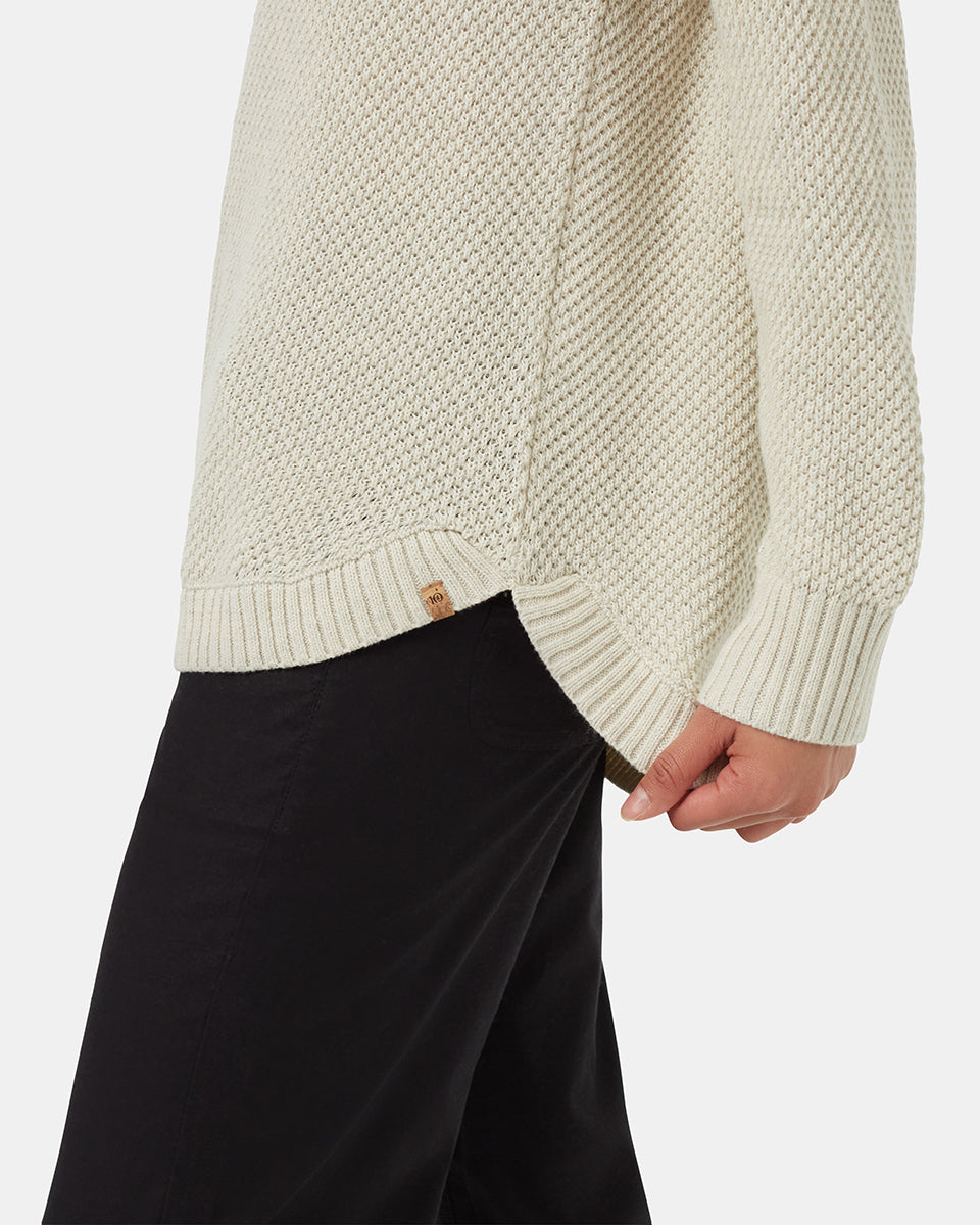 All - Season Sustainable Broughton Sweater with New Textured Stitch
