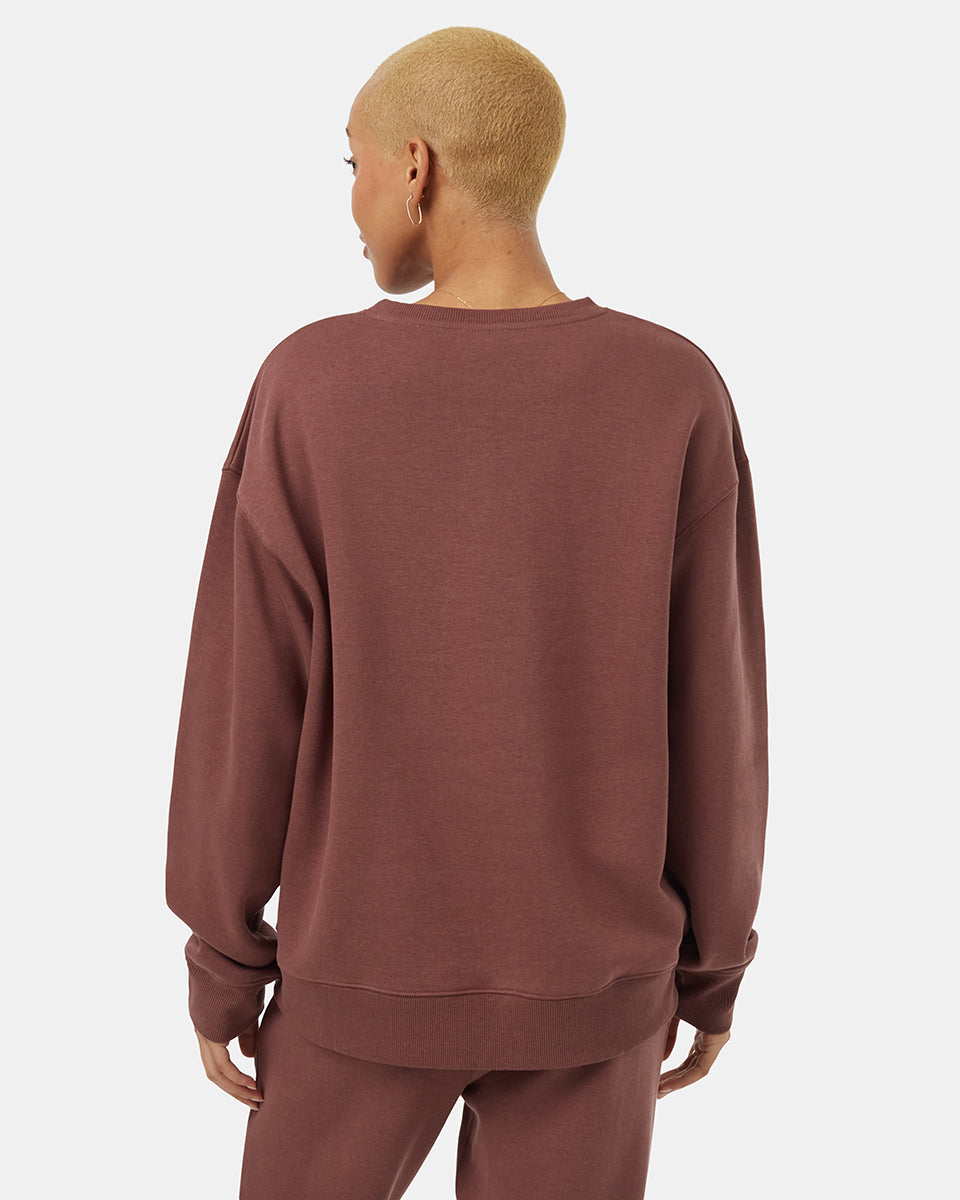 Soft and Sustainably Made TreeFleece Relaxed Crew Neck