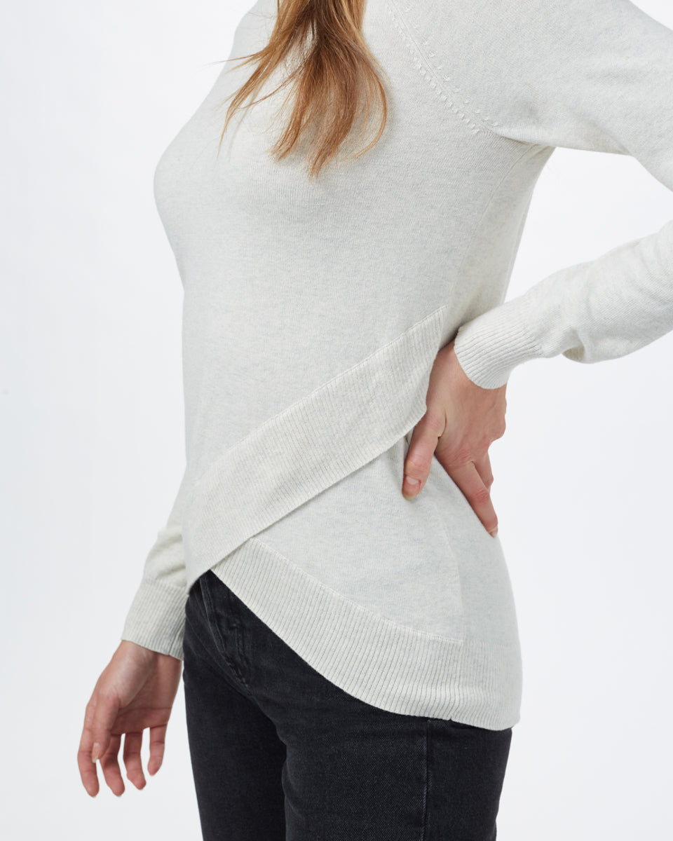 High - quality Organic Cotton Asymmetrical Acre Sweater for All - day Comfort