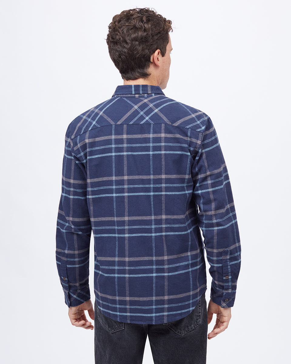 Benson Men's Classic Midweight Flannel Casual Shirt