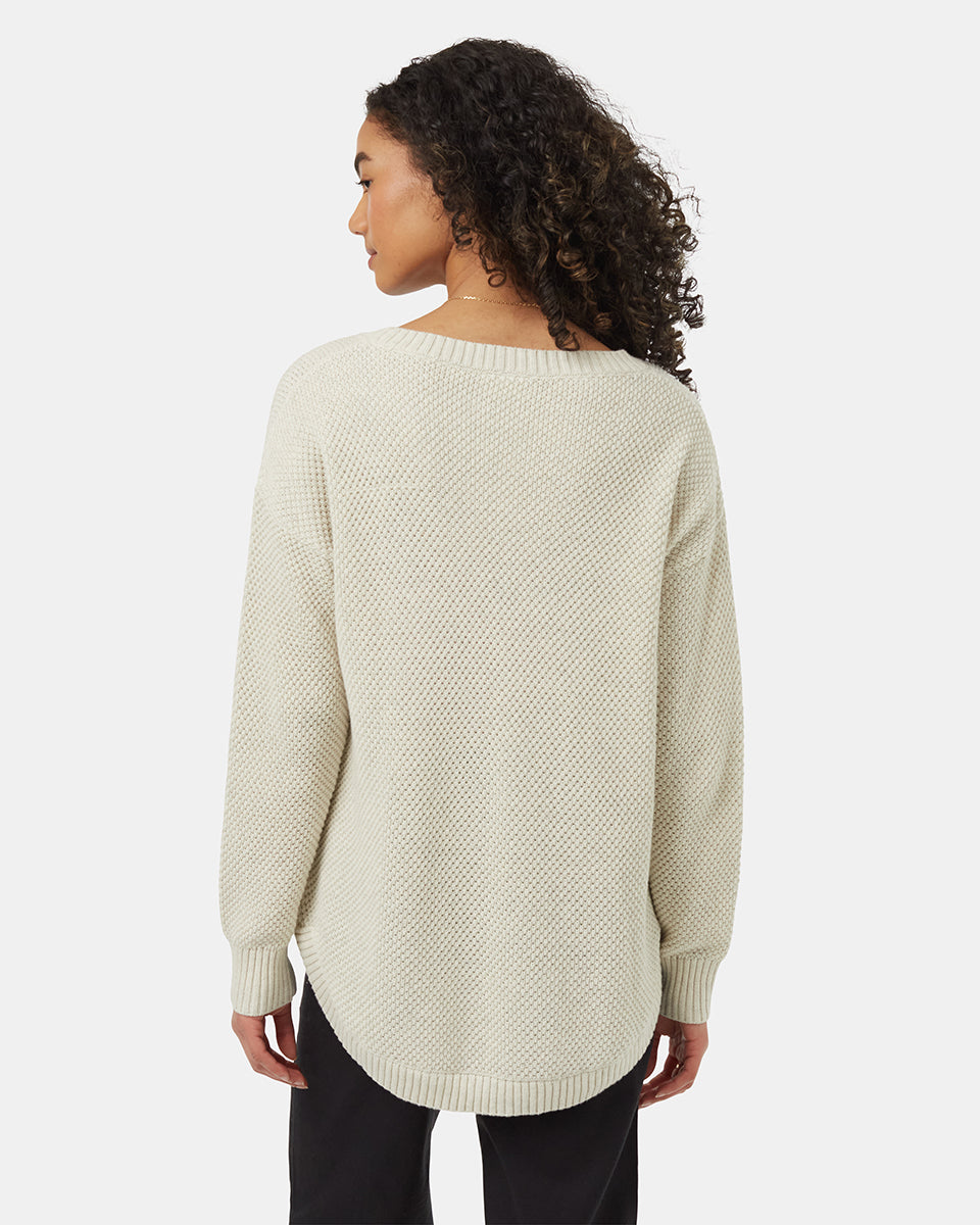 All - Season Sustainable Broughton Sweater with New Textured Stitch