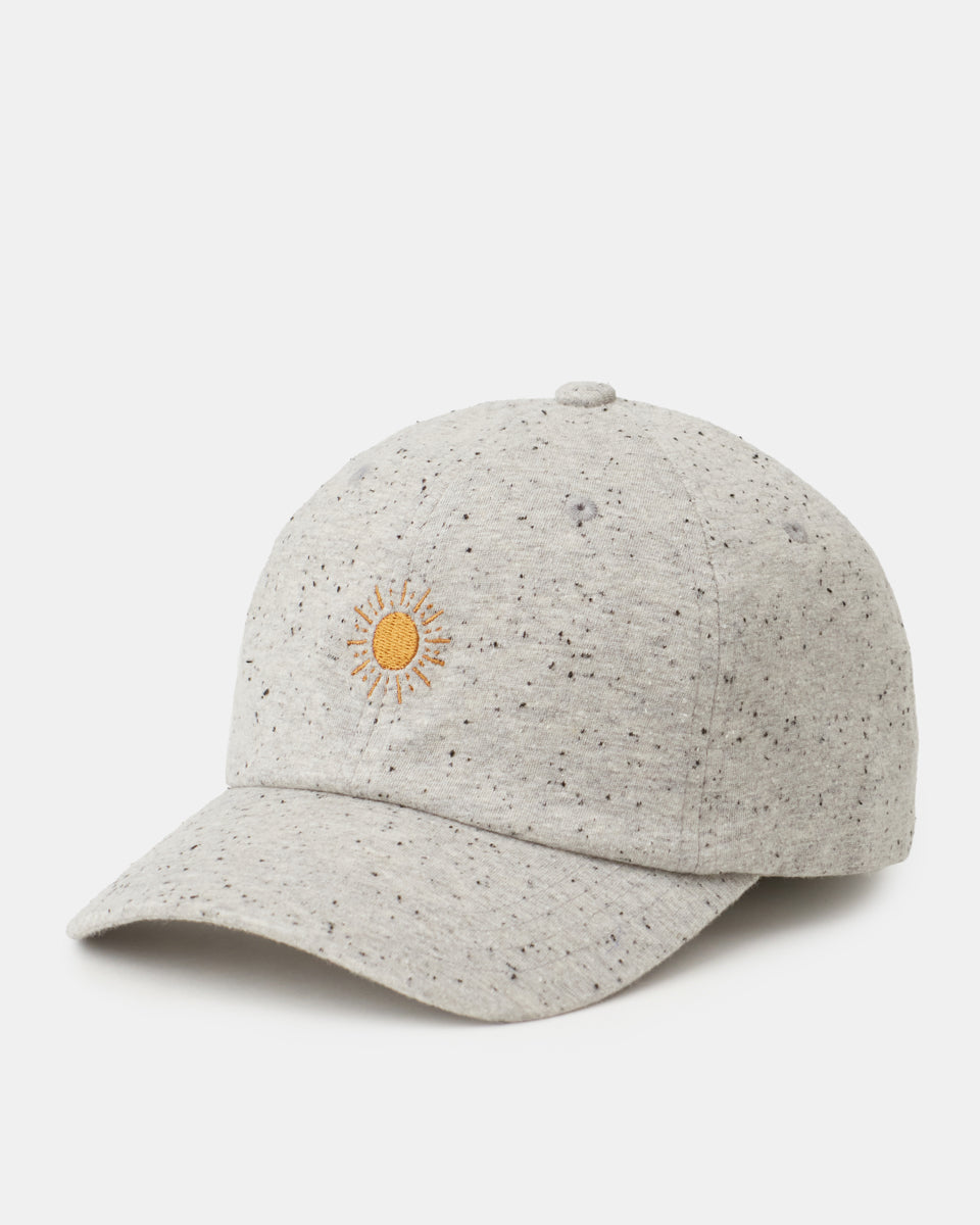 All - Season Sun - Inspired Embroidery Flecked Jersey Baseball Peak Hat