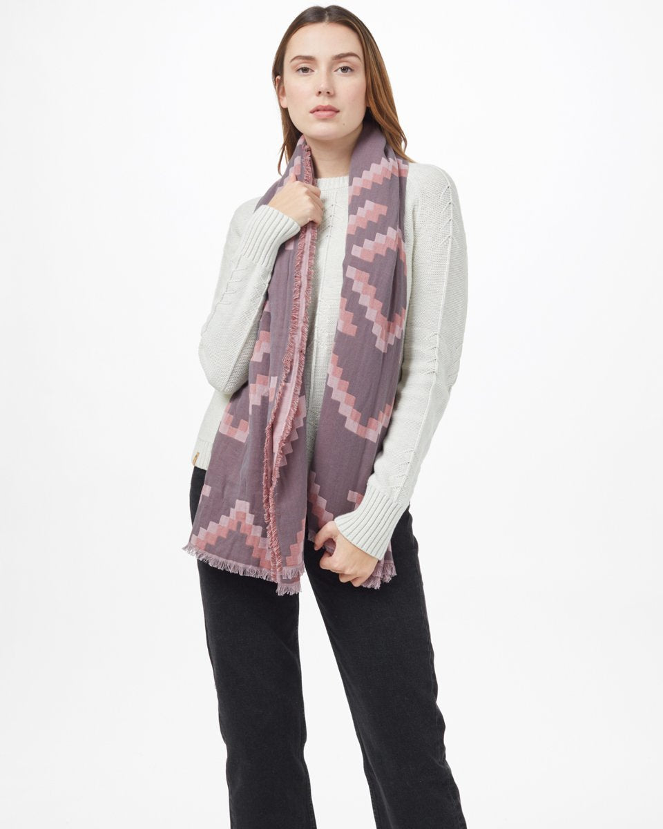 Organic Sumatra Cotton Blanket Scarf for Fall