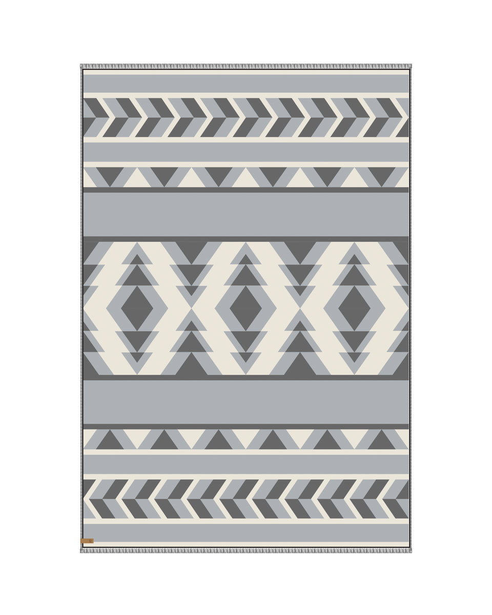 Cozy Cotton Geometric Patterned Blanket Scarf for Winter