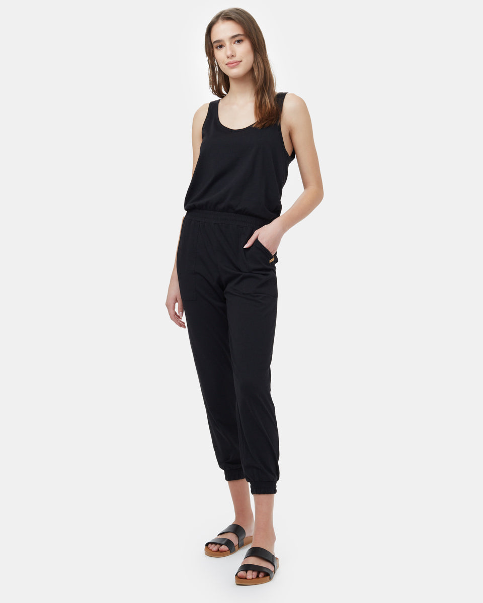Sustainable Knit Tank Style Jumpsuit for All - Day Wear