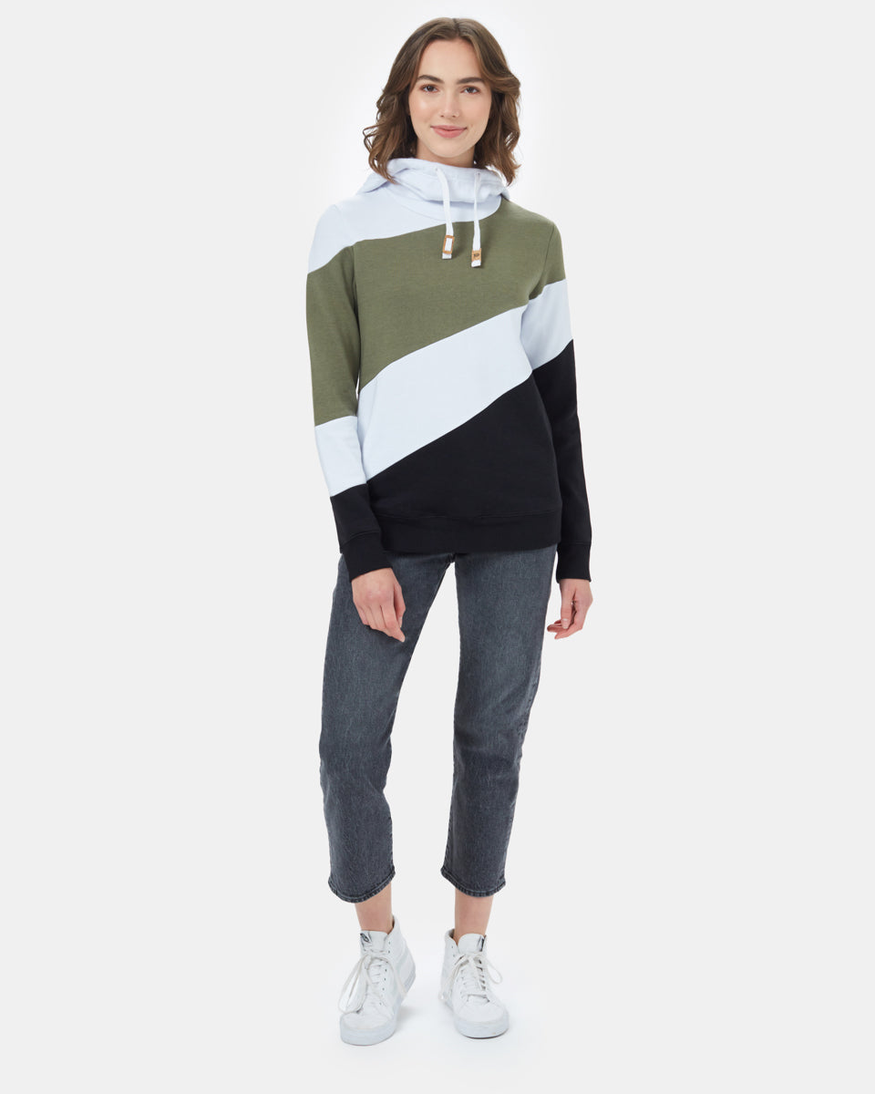 Eco-Friendly TreeFleece Color-Blocked Soft and Breathable Hoodie