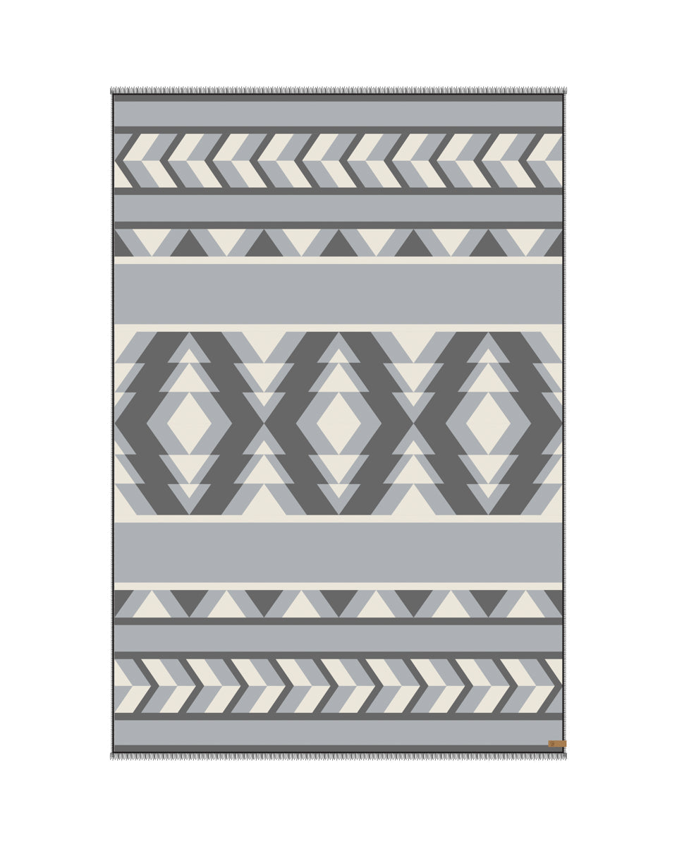 Cozy Cotton Geometric Patterned Blanket Scarf for Winter