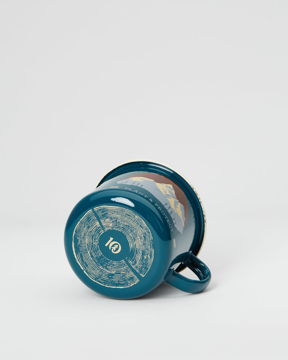 High - Quality Handcrafted Enamel Coated Steel Outdoor Camp Mug