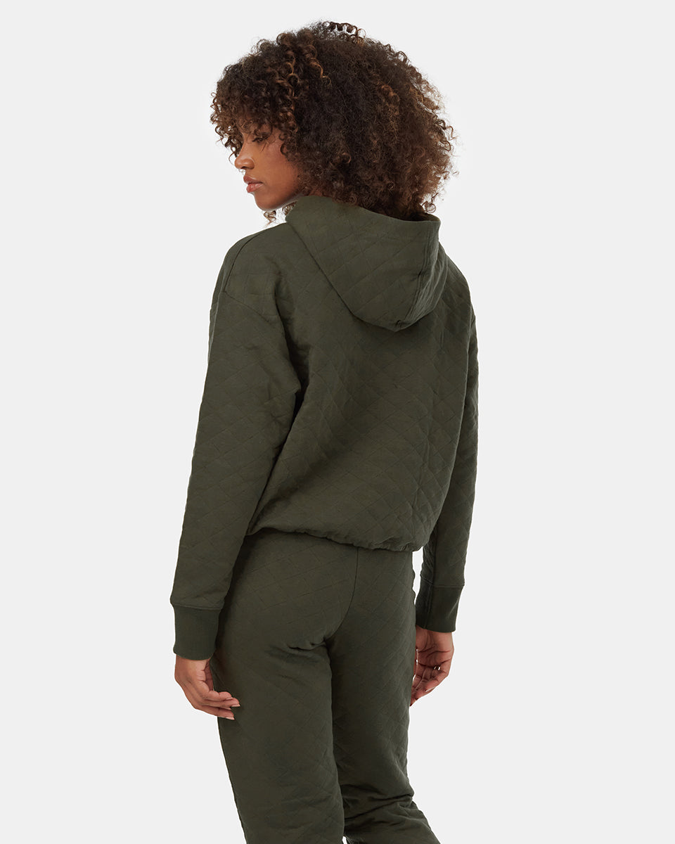 Comfortable Quilt - Inspired Soft Hoodie for Casual Wear
