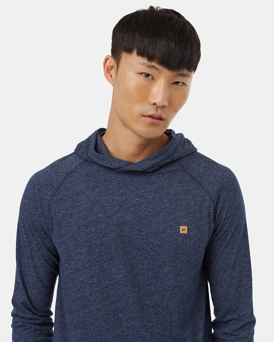 Eco-Friendly Hemp Boulder Hooded Long Sleeve Top for Daily Wear