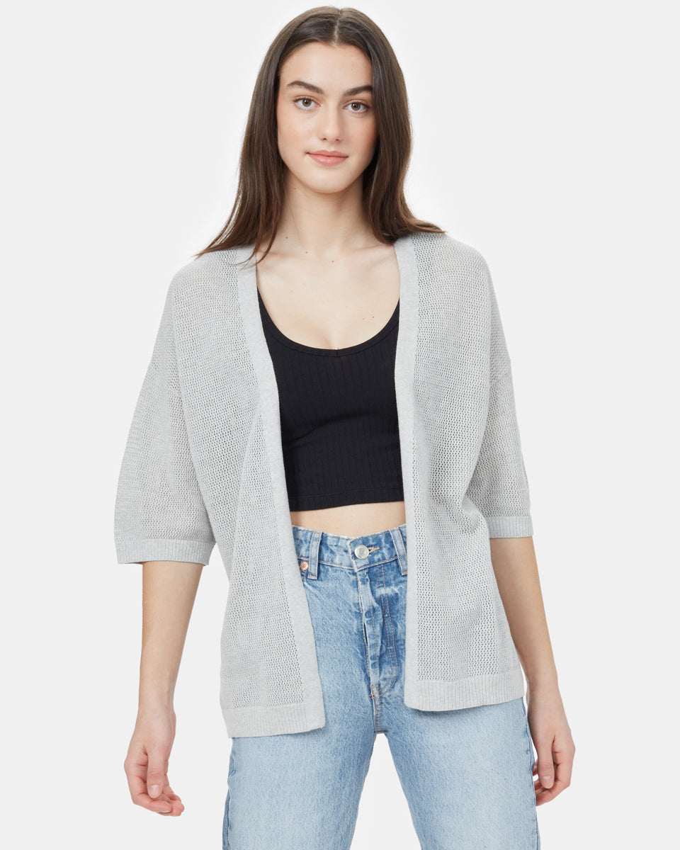 High - end Short - sleeved Cardigan for Fashionable Outfits