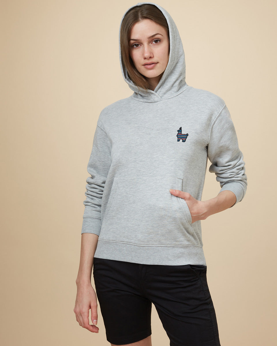 Peruvian Hand - Embroidered Llama - Inspired Casual Hoodie for Everyday Wear