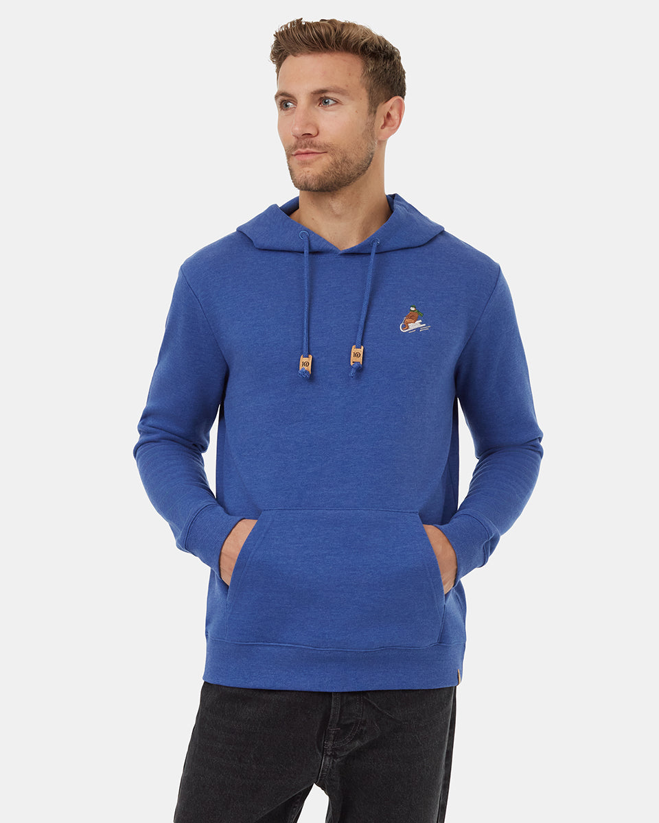 Cozy Winter Hoodie with Sasquatch Embroidery