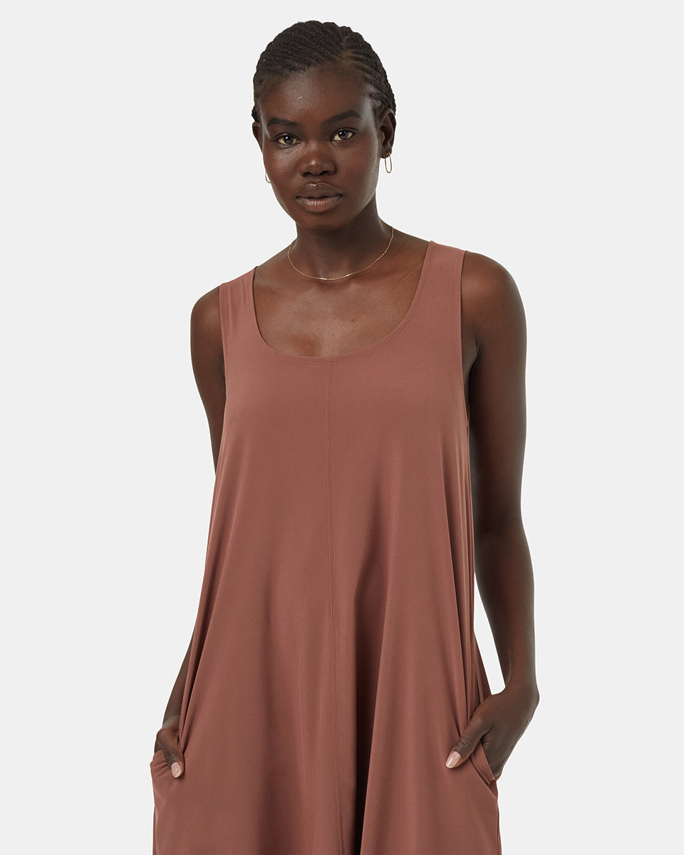 InMotion Women's Sleeveless Mid-Length Recycled Fibre Travel Dress