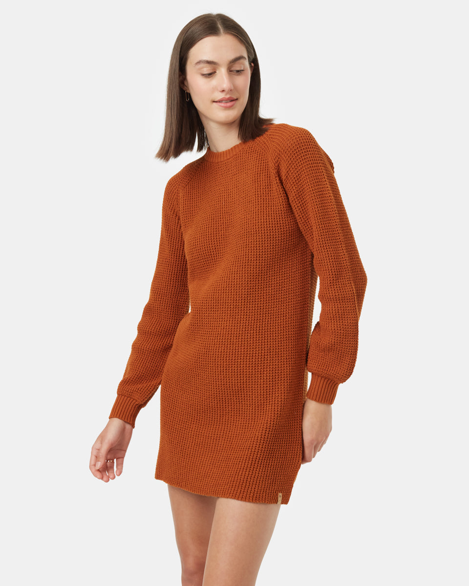 High - end Comfortable Highline Crew Neck Women's Dress