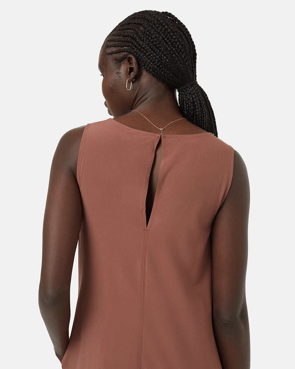 InMotion Women's Sleeveless Mid-Length Recycled Fibre Travel Dress