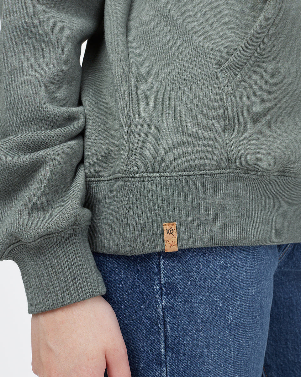 Eco - Friendly Mushroom Embroidery Stylish Hoodie