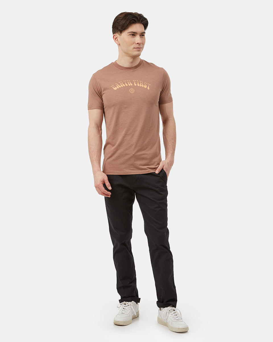 Retro 70s Earth First TreeBlend Stylish T-Shirt