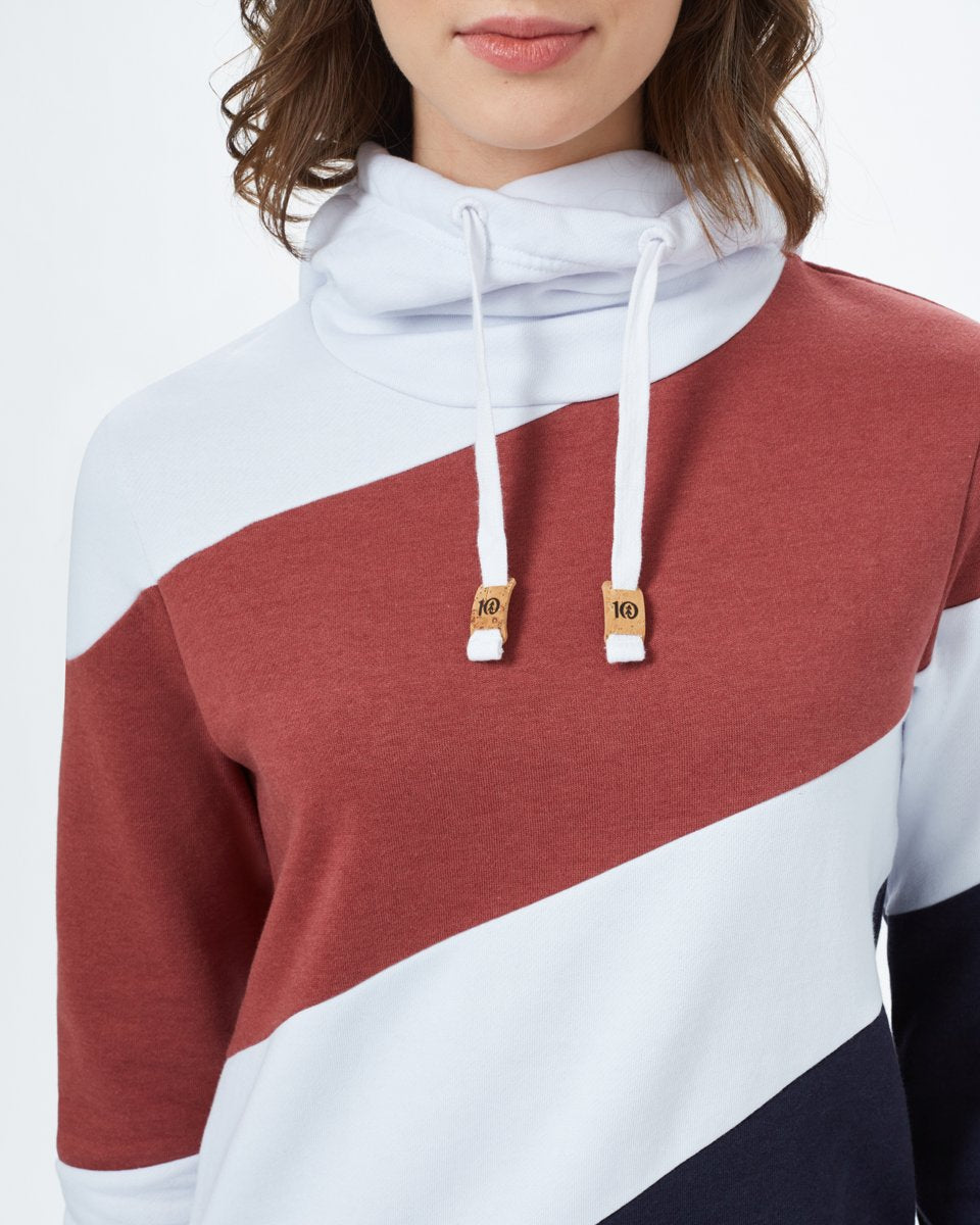 Eco - Friendly Blended Fibre Angle Blocked TreeFleece Hoodie