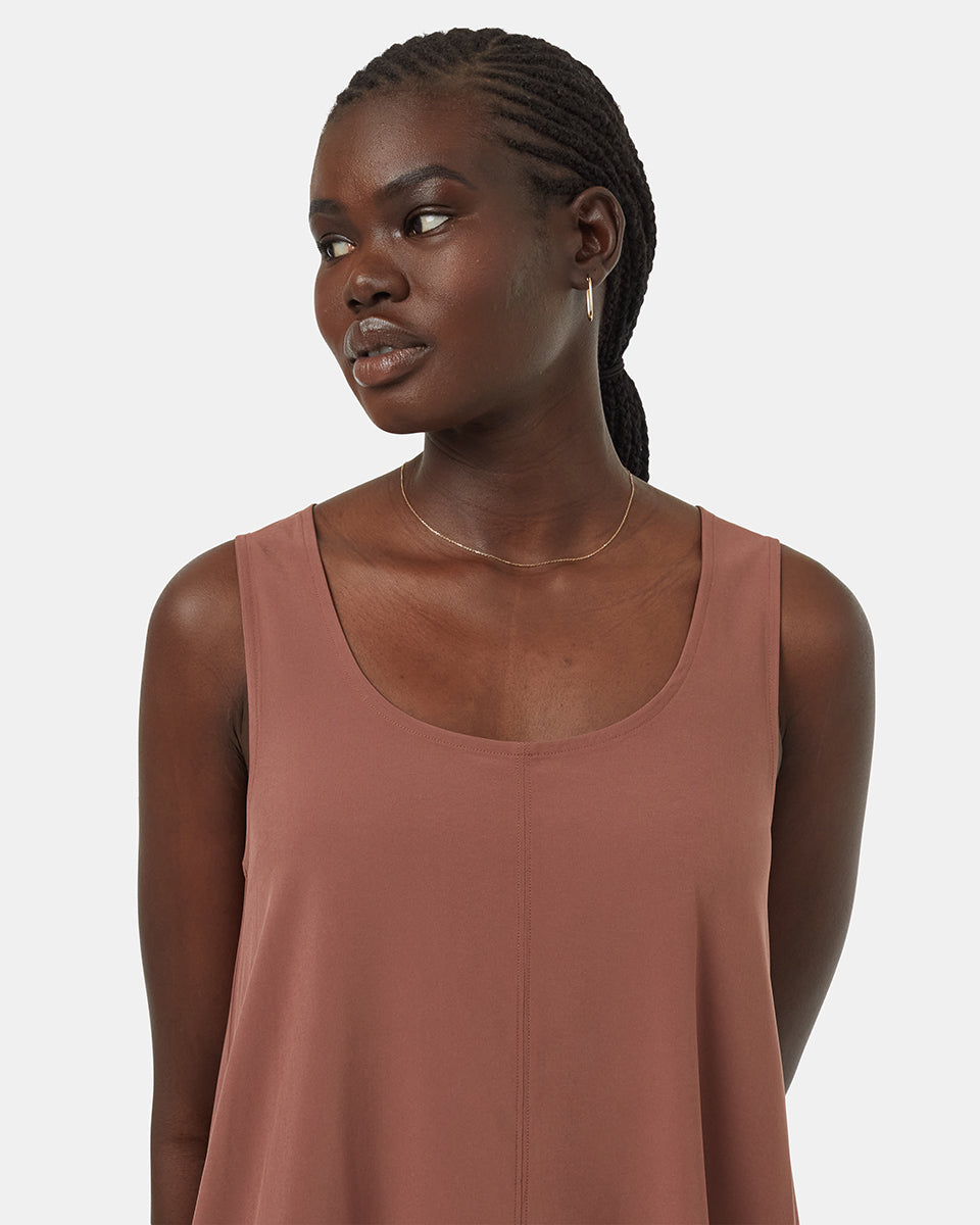 InMotion Women's Sleeveless Mid-Length Recycled Fibre Travel Dress