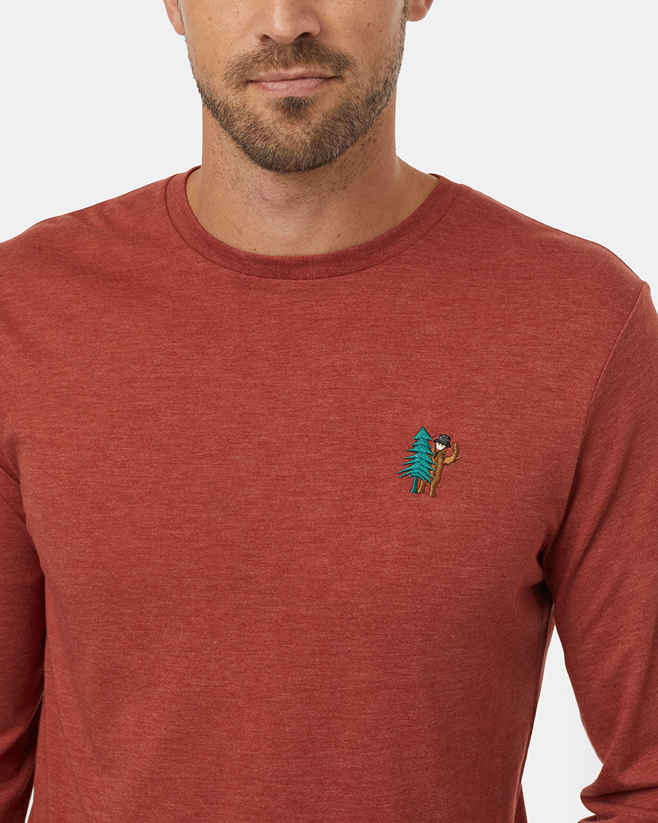 Super Soft Sasquatch Embroidered Long Sleeve Shirt