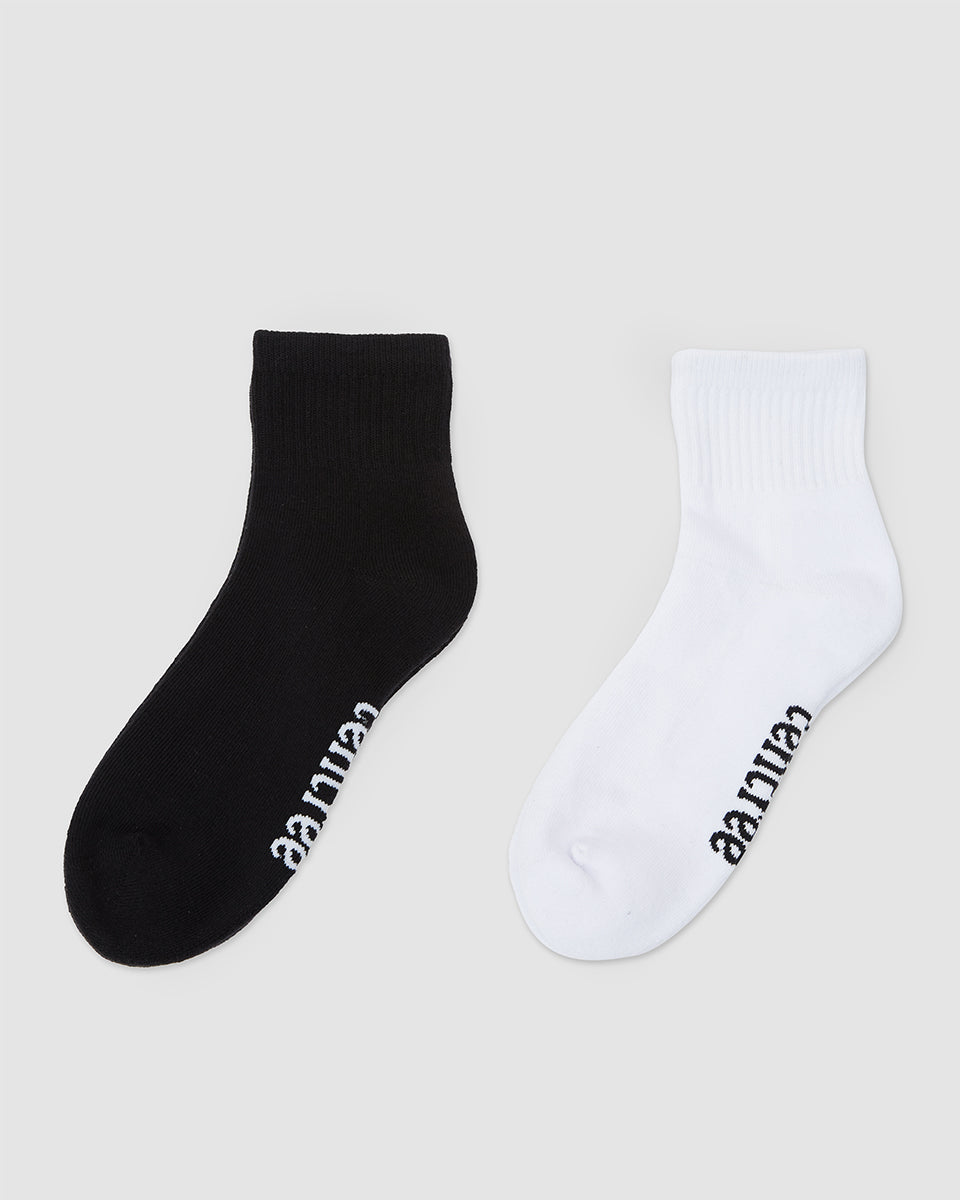 Eco - Friendly Cortes Quarter Socks in a 2 - Pack