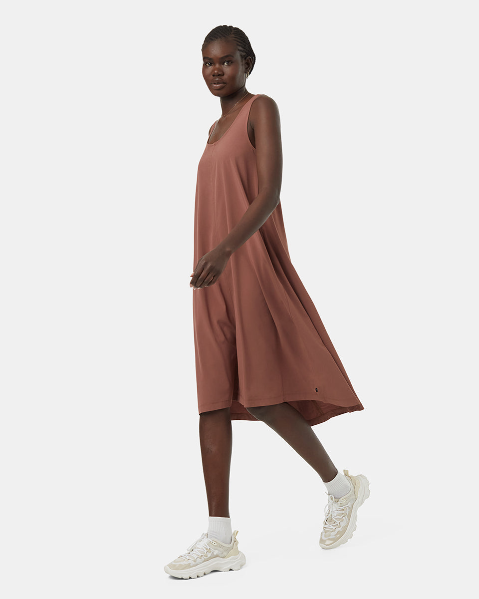 InMotion Women's Sleeveless Mid-Length Recycled Fibre Travel Dress