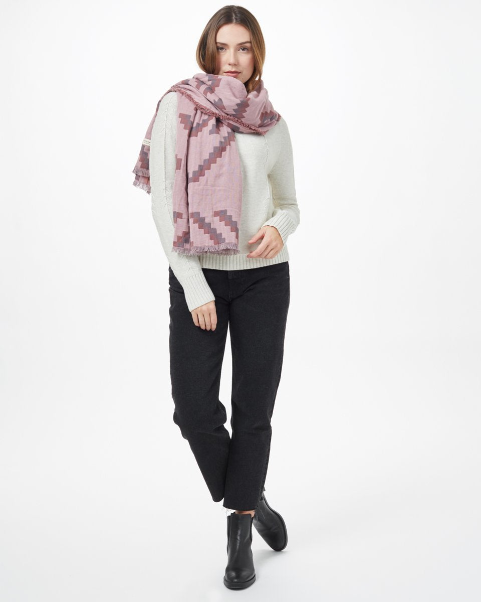 Organic Sumatra Cotton Blanket Scarf for Fall