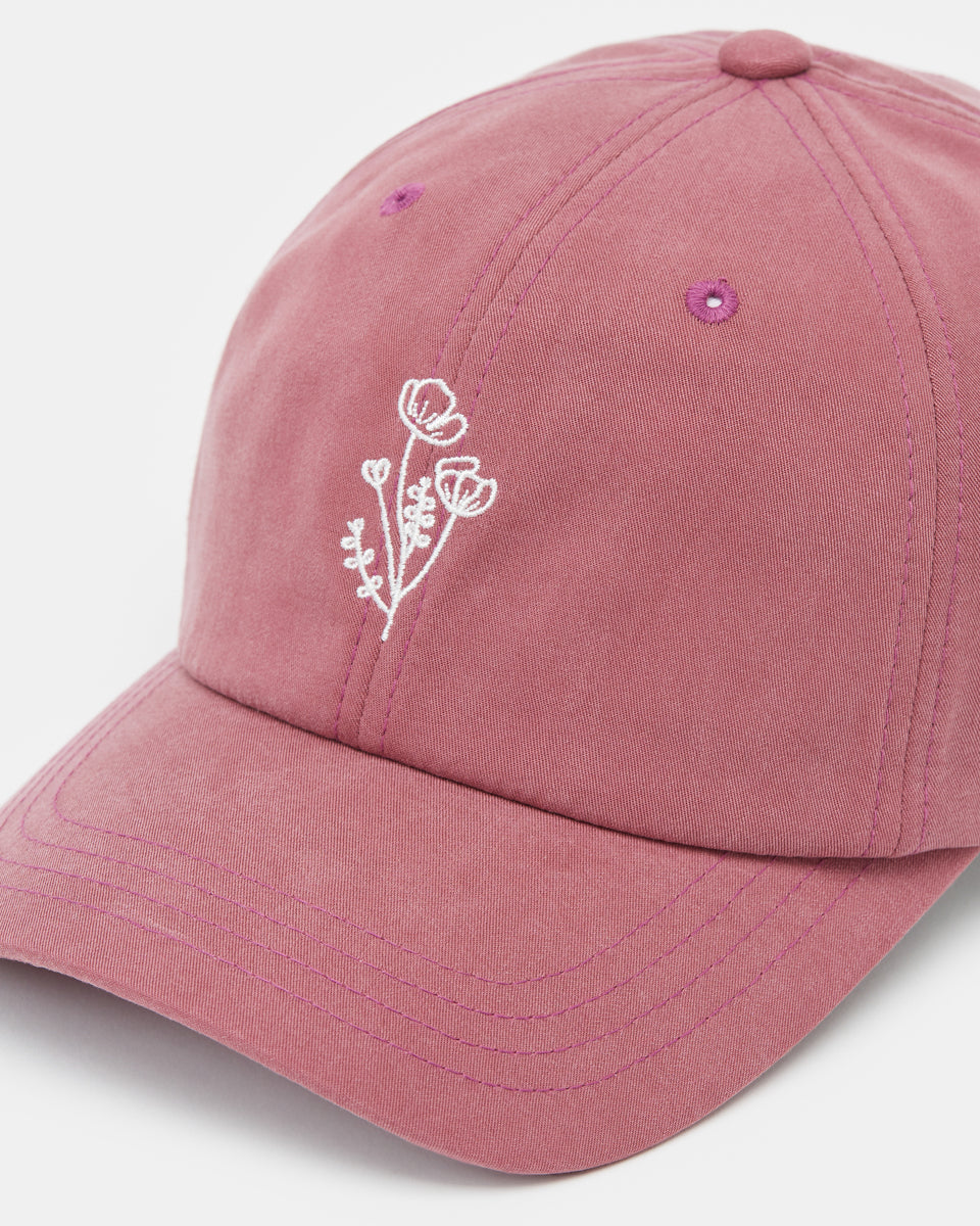 Peak Style Flower Embroidery Fashion Hat