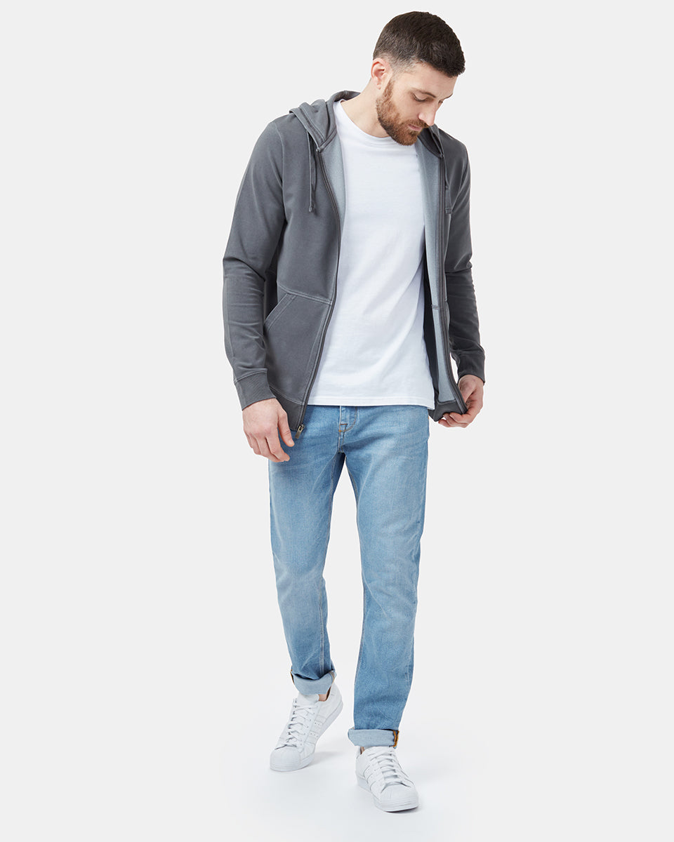 Comfortable and Sustainable Everyday French Terry Zip-up Hoodie