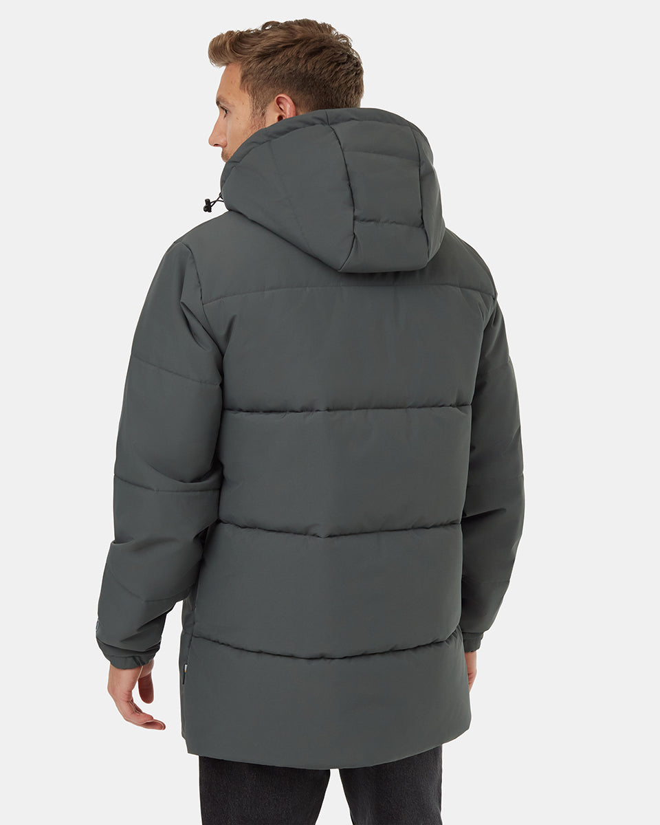 Recycled DWR-Coated Parka Style Puffer Jacket for Warm Winter Days