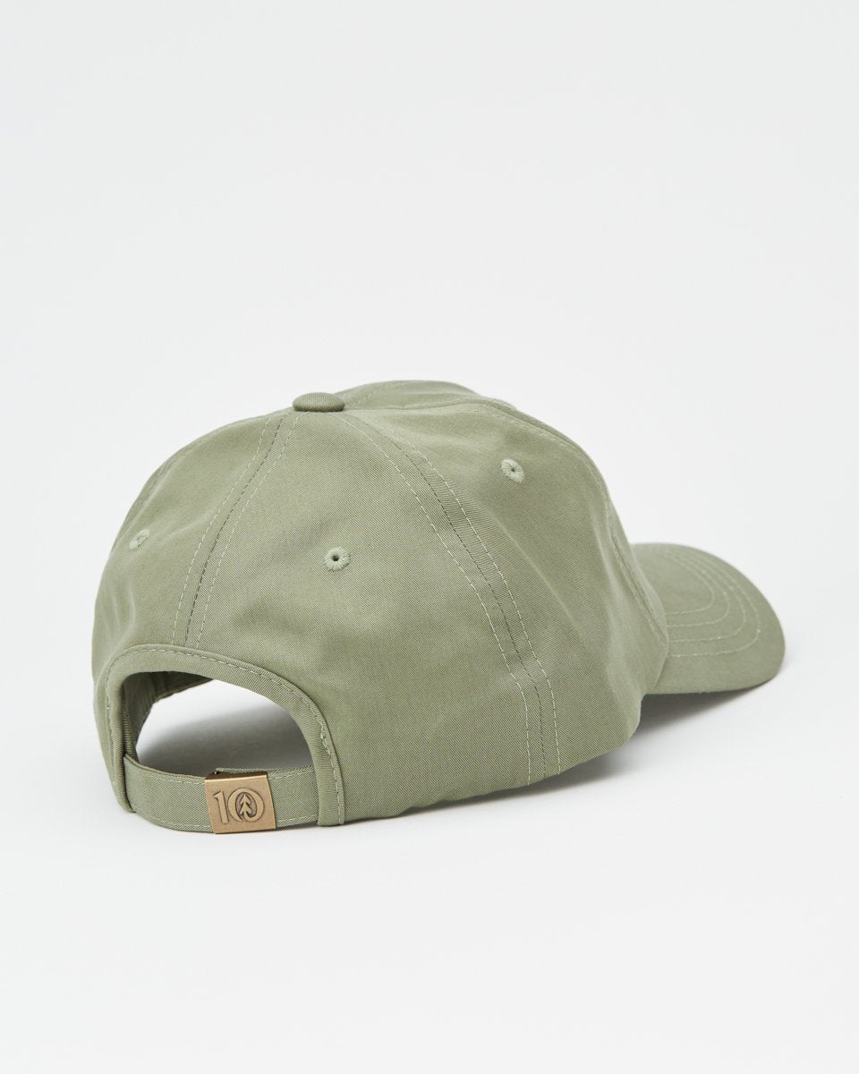 Sustainable Tencel Peak Hat with Tree Embroidery for Everyday Wear