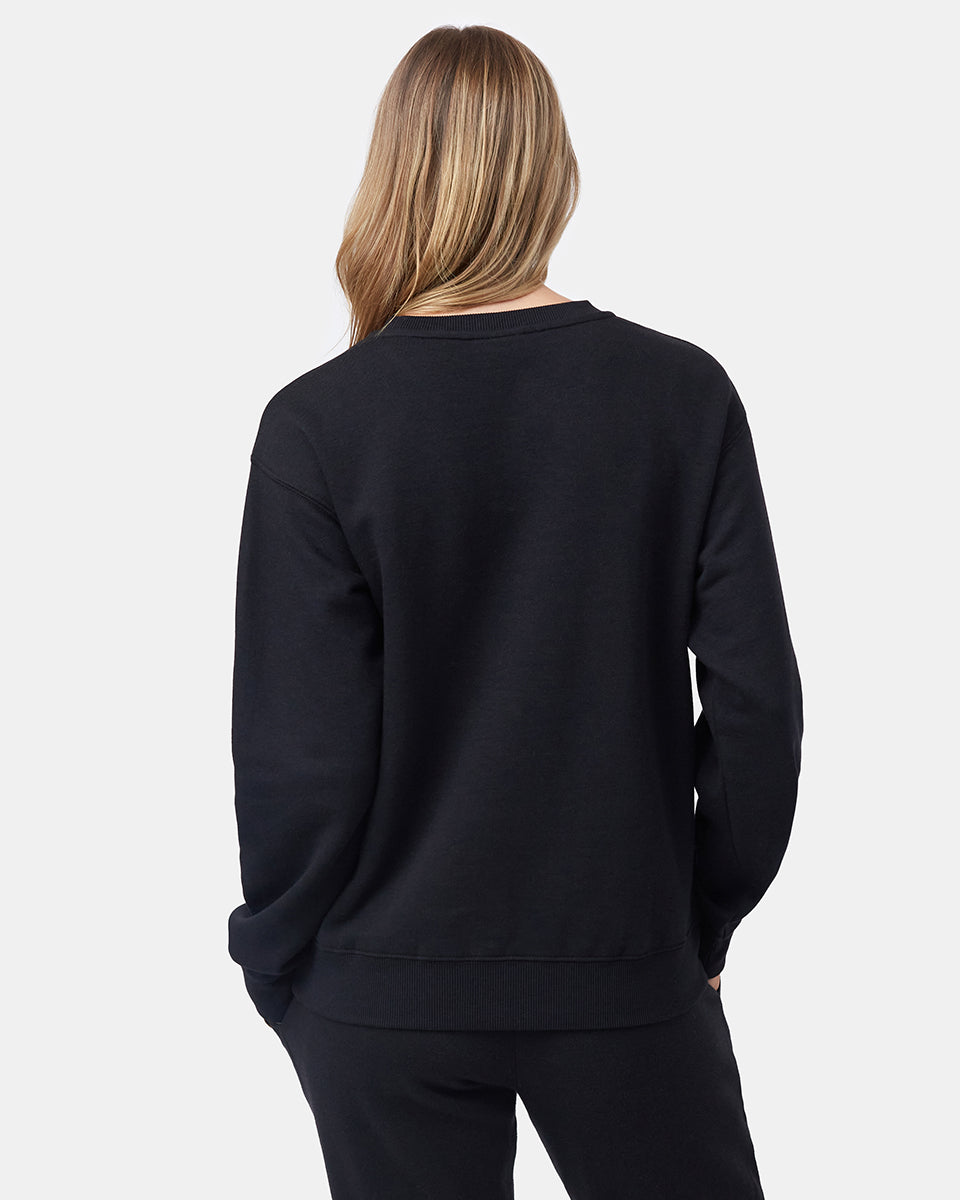 Eco - friendly TreeFleece Boyfriend Style Crew Sweatshirt