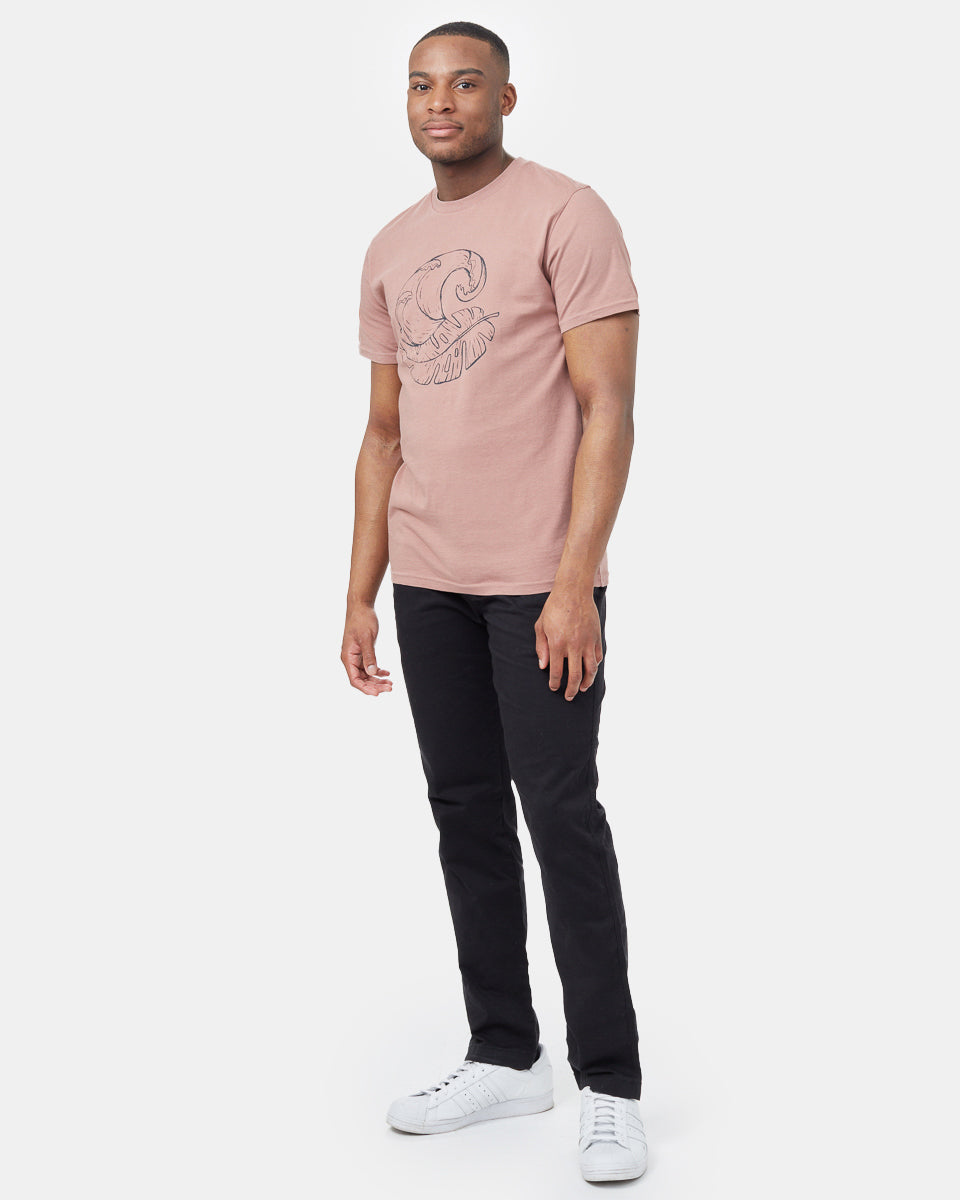 Stylish Palm Wave Cotton T-Shirt for All-Day Comfort