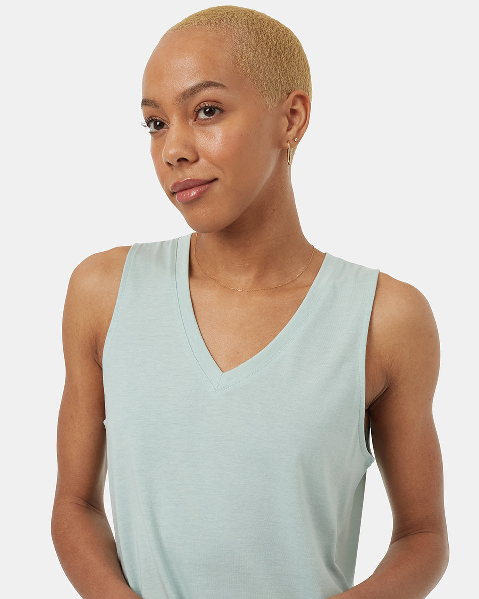Eco - friendly TreeBlend Women's V - Neck Tank Top