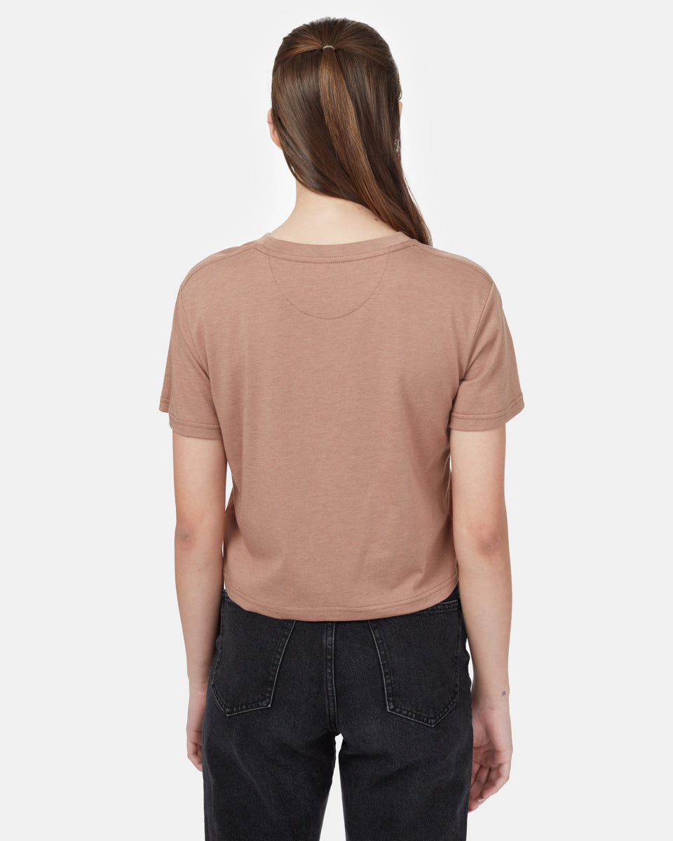 Eco - Friendly Earth First Cropped T - Shirt for Planet Lovers