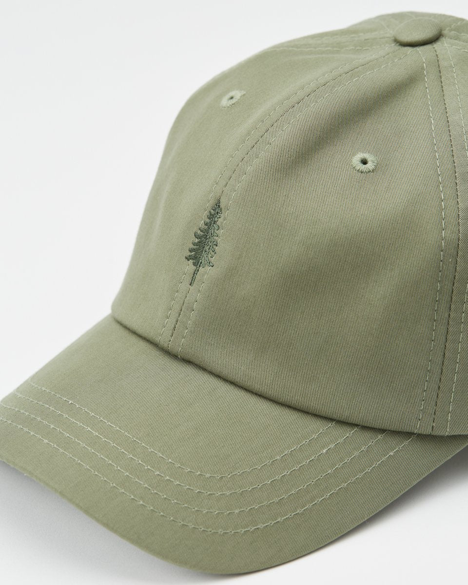 Sustainable Tencel Peak Hat with Tree Embroidery for Everyday Wear