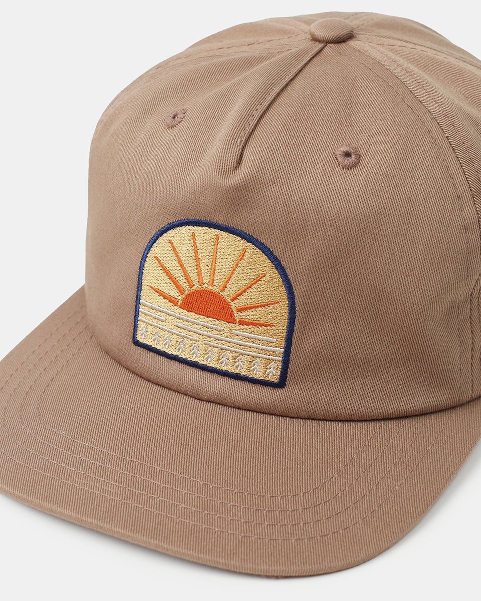 Sunrise Themed Patch Embroidered Snapback Cap