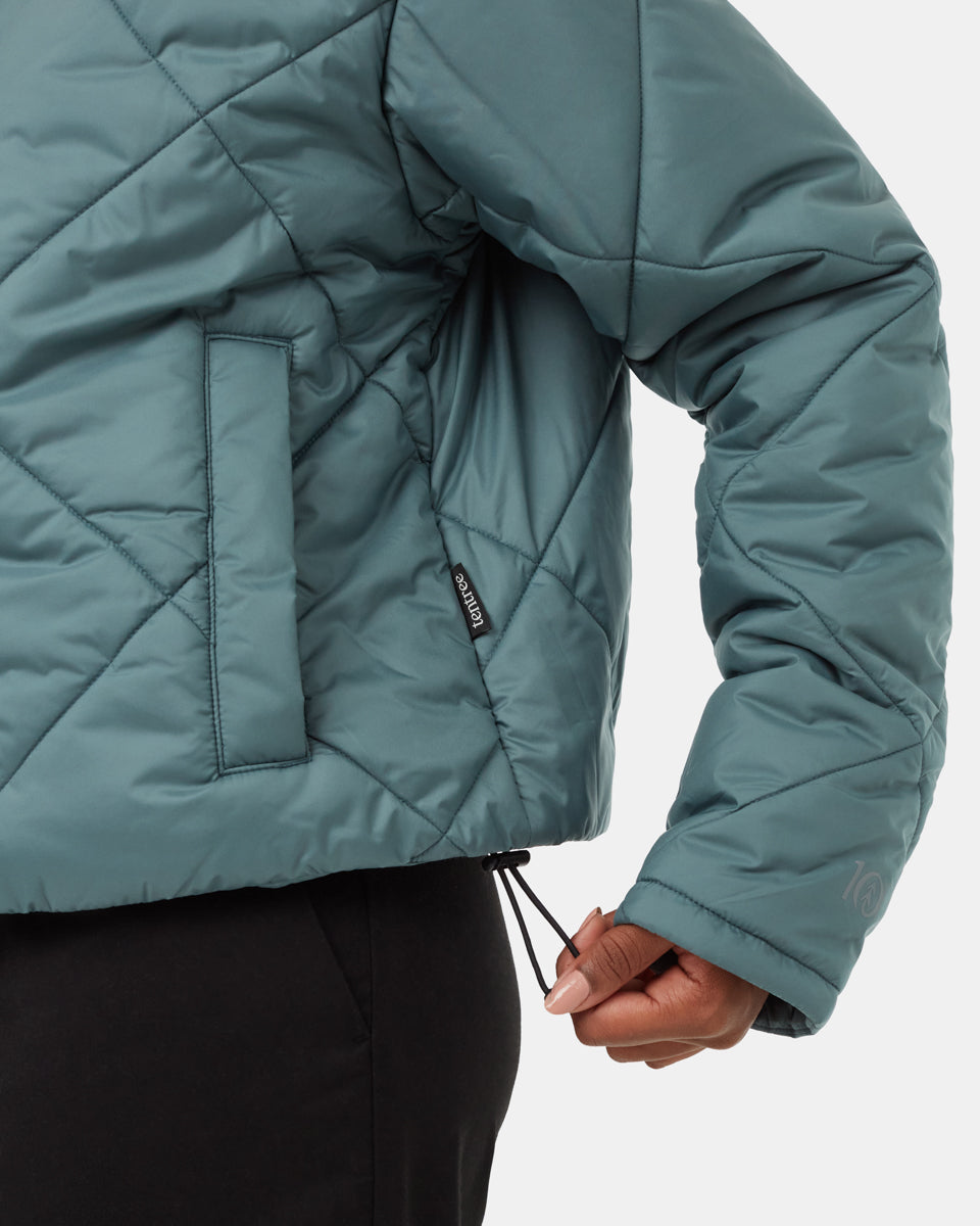 Eco-Friendly Short Cloud Shell Puffer Jacket for Toasty Warmth