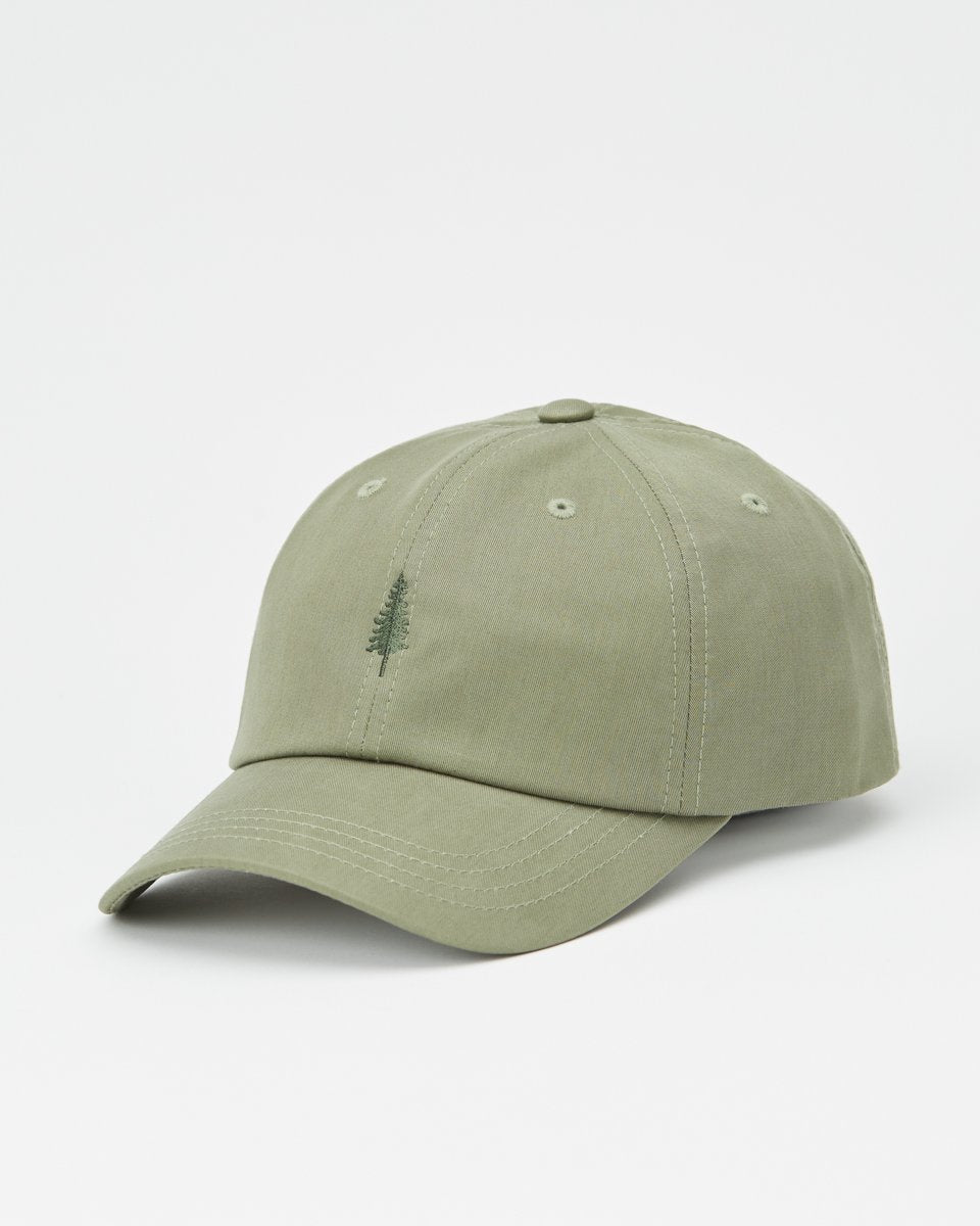 Sustainable Tencel Peak Hat with Tree Embroidery for Everyday Wear