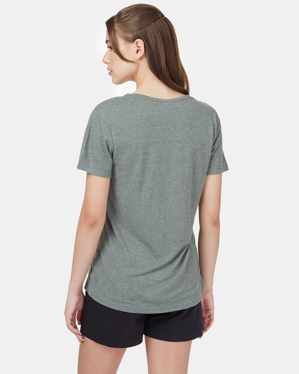 High - Quality Hemp Scoop Neck Comfort T - Shirt for Daily Wear