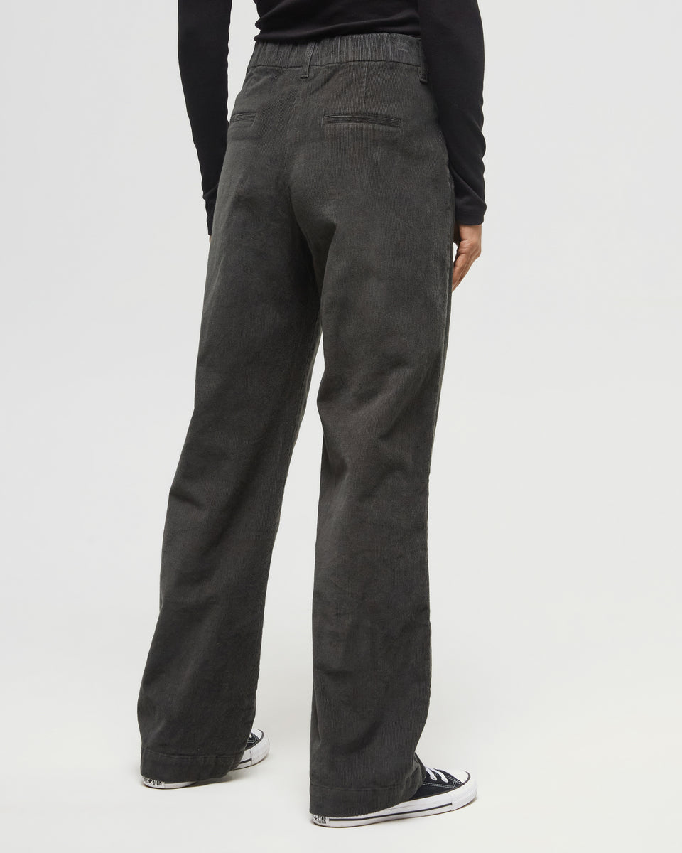 Eco-Friendly Stretchable Corduroy Straight-Leg Men's and Women's Trousers