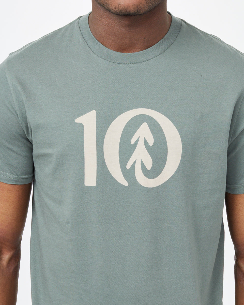 Eco-Friendly Organic Cotton Ten Logo T-Shirt