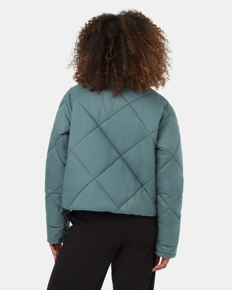 Eco-Friendly Short Cloud Shell Puffer Jacket for Toasty Warmth