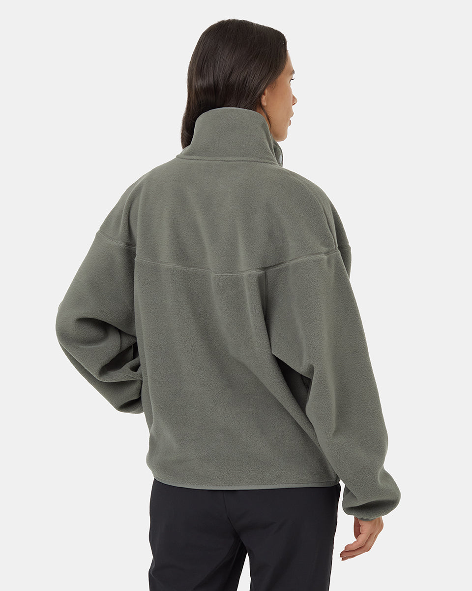 Lightweight Recycled 1/4 Snap MicroFleece for Cozy Wear