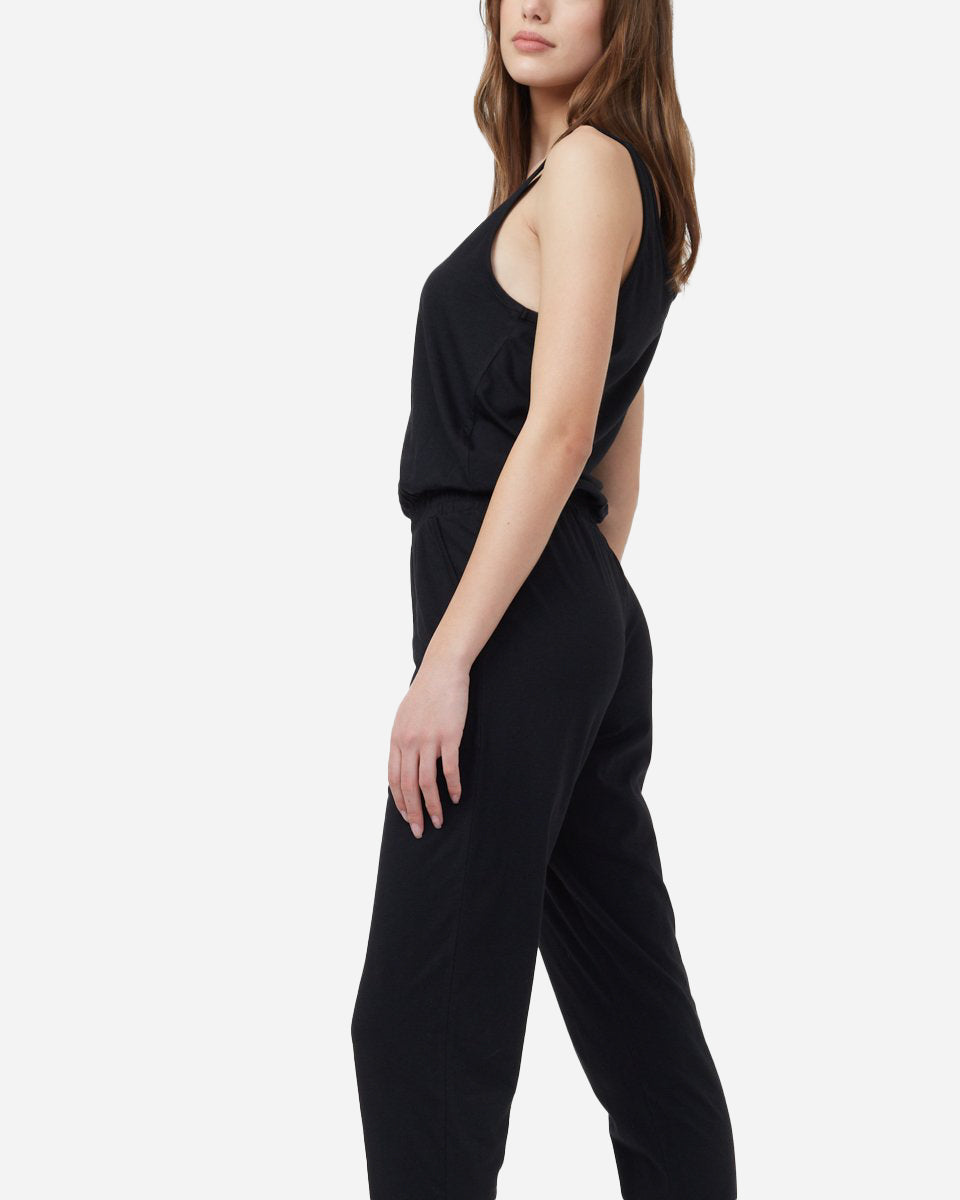 Sustainable Knit Tank Style Jumpsuit for All - Day Wear