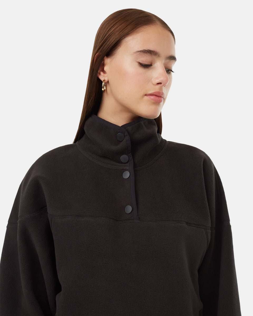 Lightweight Cozy Recycled 1/4 Snap MicroFleece
